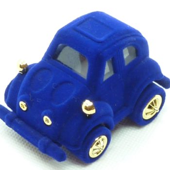 Modré semišové autíčko