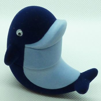 Modrý semišový delfín